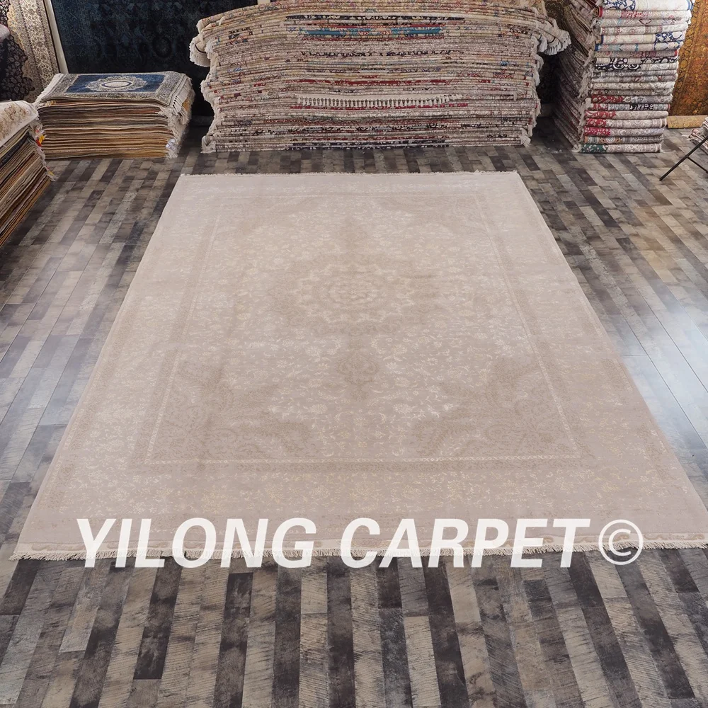Beste YILONG 10'x13. 8' Wol Tapijt Traditionele Chinese Handgeknoopt Perzische Handgemaakte Wollen Tapijten (CQG53S10x13.8)