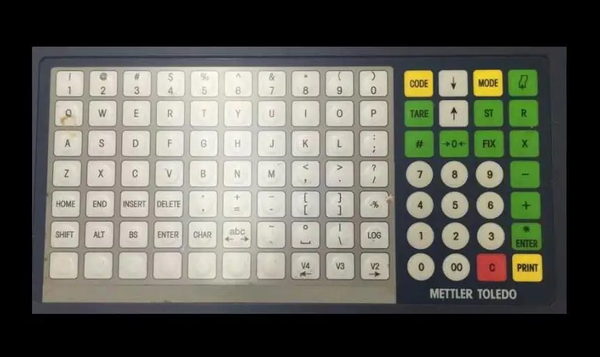 Пленка для клавиатуры METTLER Toledo BCOM со шкалой (английская версия)|mettler toledo|mettler toledo