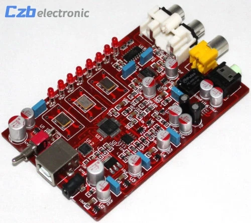 Новый оригинальный XMOS + PCM5102 TDA1308 USB Плата декодера стандарта DAC 384 кГц/32bit R179 Прямая
