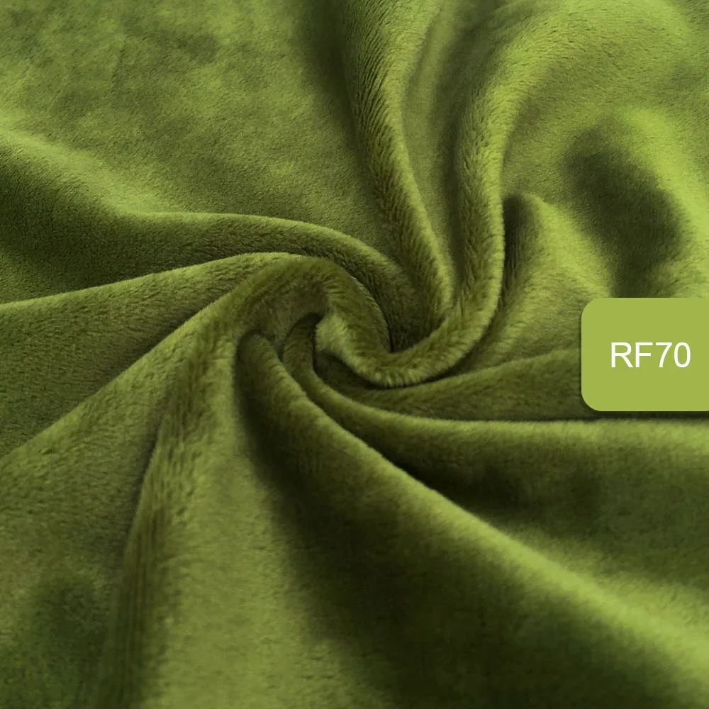 rf70 Zyfmptex 1 шт. Minky ткани для шитья ручной работы Домашний текстиль ткань для игрушек плюшевая ткань пэчворк сплошной цвет стиль 45*50 см - Цвет: rf70