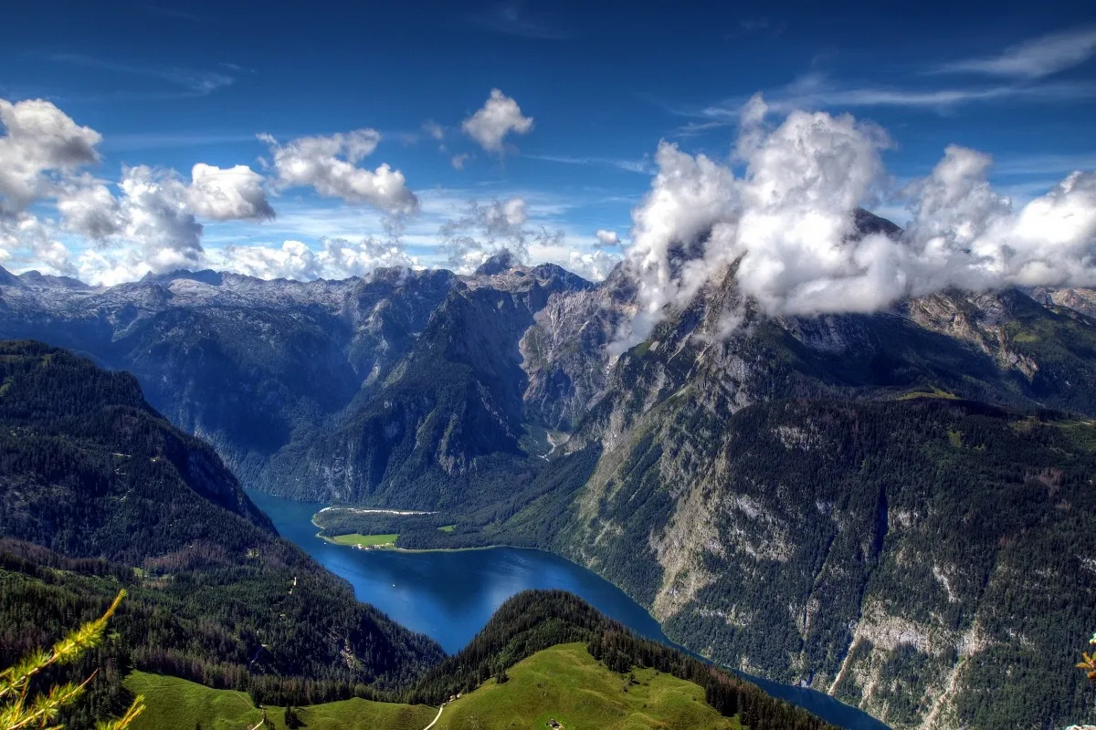 Плакат на холсте из ткани заказ (рама доступны) grand Германия Баварии Alps панорамным