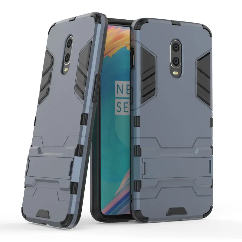 Бронированный противоударный чехол для мобильного телефона OnePlus 6 T A6013 3D щит PC +