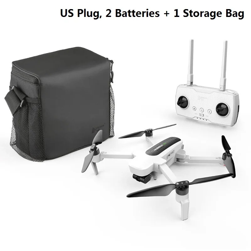 2 battery 1 bag Hubsan H117S Zino gps Дрон Профессиональный бесщеточный FPV RC Дрон с 4K UHD камерой 5,8G Квадрокоптер RC вертолеты RTF UAV - Цвет: 2 battery 1 bag