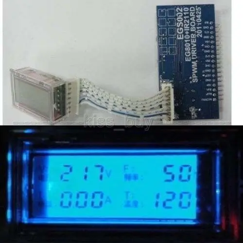 Чистая синусоида Инвертор плата драйвера EGS002 &quotEG8010 + IR2110&quot модуль LCD|lcd lcd|inverter