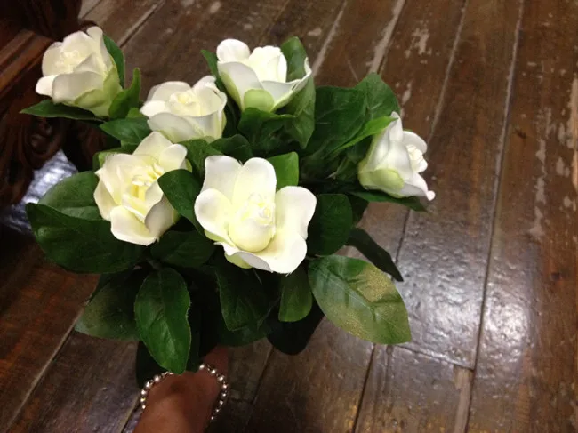 Фабричные магазины] Искусственные цветы гардении, свадебное украшение для новоселья с цветами от AliExpress RU&CIS NEW