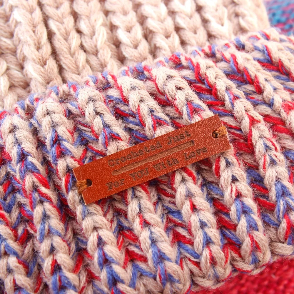 Custom Labels Leather Tags personalized tags knit labels Name Handmade Personalized Product (PB1510) | Дом и сад