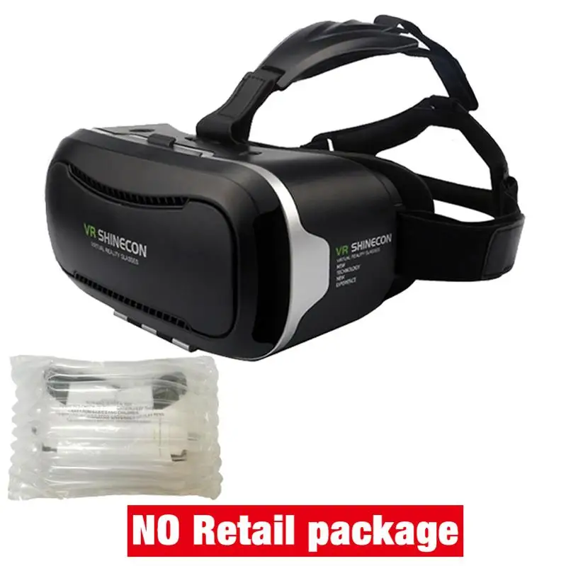 OptionsA VR shinecon 4,0 3D очки виртуальной реальности очки VR BOX 2,0 google картон с гарнитурой для 4,3-6,0 дюймового смартфона - Цвет: OptionsA