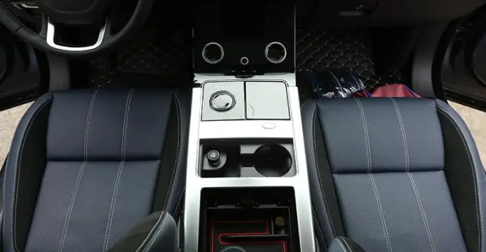 Для Land rover Range Rover VELAR 2017 2018 ABS Матовая Серебристая защитная рамка центральной
