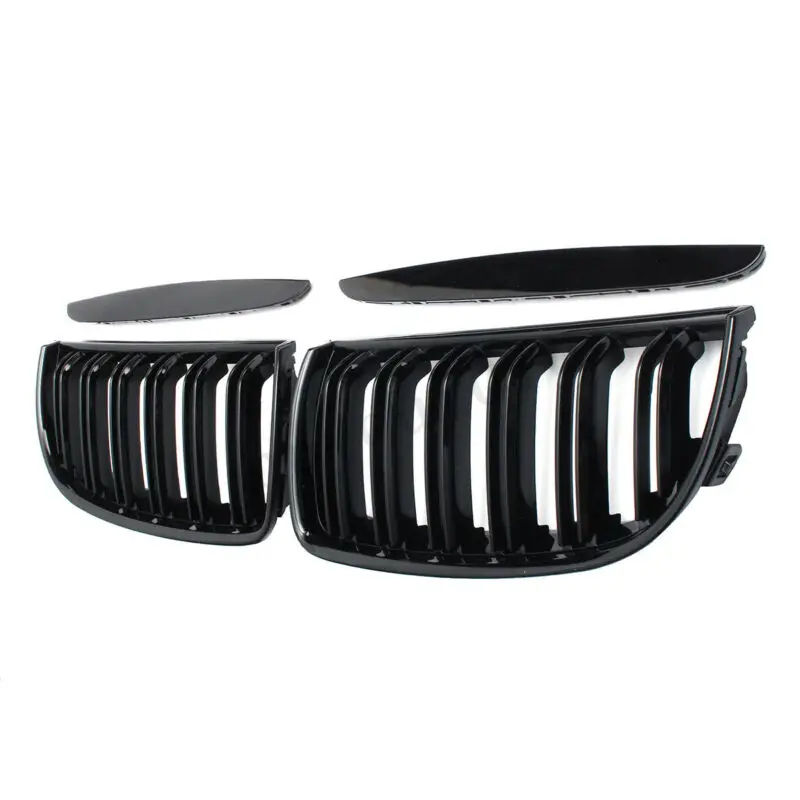 4 cor матовый блесек для губ Carbono M Cor Preta Line Dupla Slat решетка BMW E90 2 e91 Porta 2005 06 07 08|Передние
