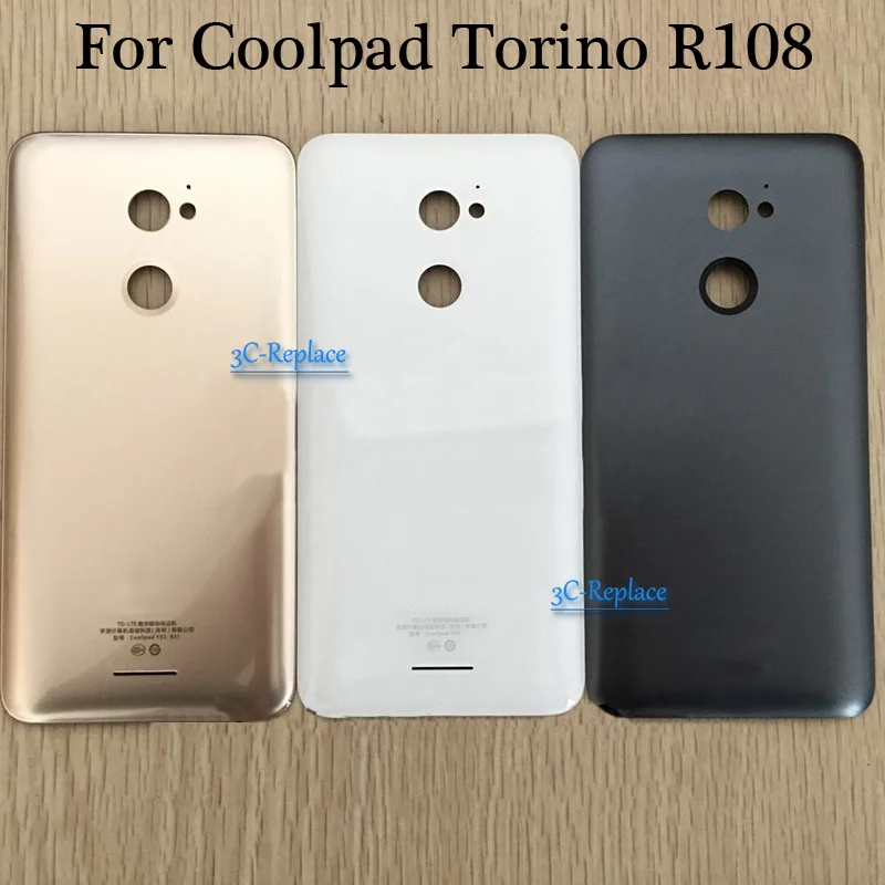 Черный/золотой/белый 5 дюйма для Coolpad Torino R108 задняя крышка батарейного отсека