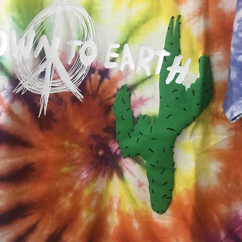 Новинка Трэвиса Скотта Astroworld фестиваль Run Tie Dye футболка для мужчин и женщин высокое качество ASTROWORLD Трэвиса Скотта футболки