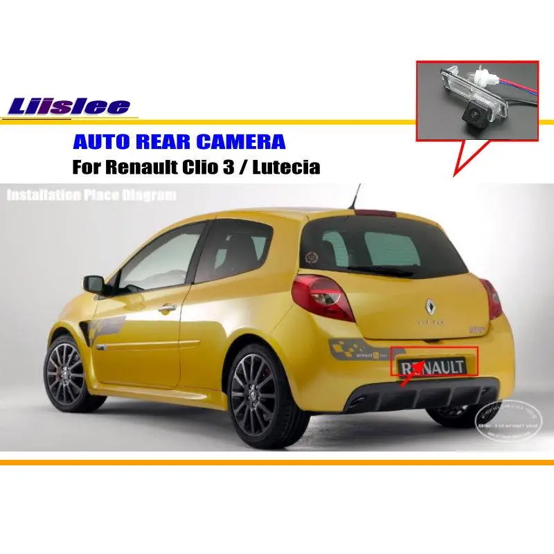 Автомобильная камера заднего вида для Renault Clio 3 / Lutecia парковки HD CCD RCA NTST PAL|camera for