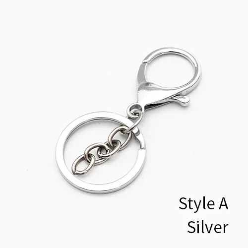 Style-A silver 5 шт./лот, цинковый сплав, пряжка омаров, брелок, подвеска, сумка, металлические ювелирные изделия, аксессуары - Цвет: Style-A silver