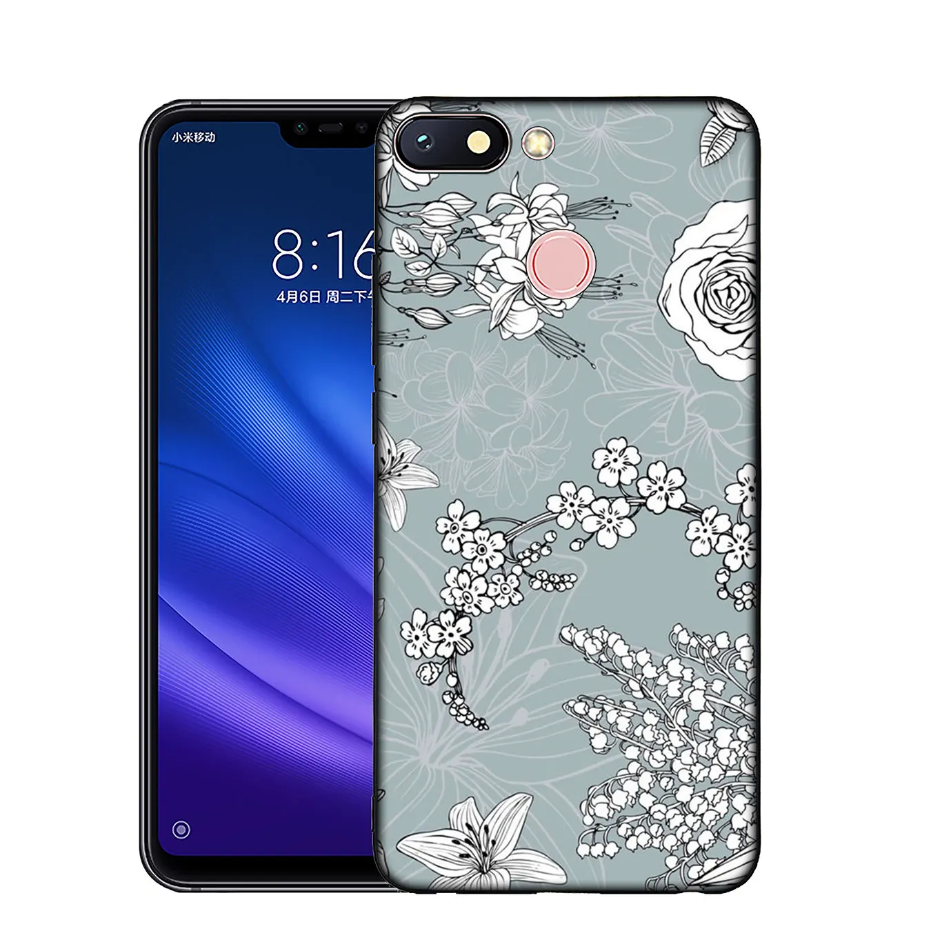 IYICAO красная бабочка на белые розы цветок Мягкий силиконовый чехол для Xiaomi mi 9 8 A2
