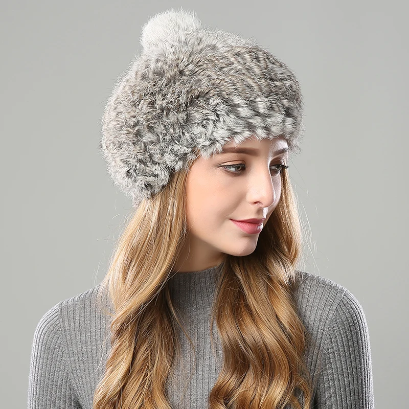 Зимние шапки для женщин модель 2018 года шапка с меховым помпоном осенняя женская