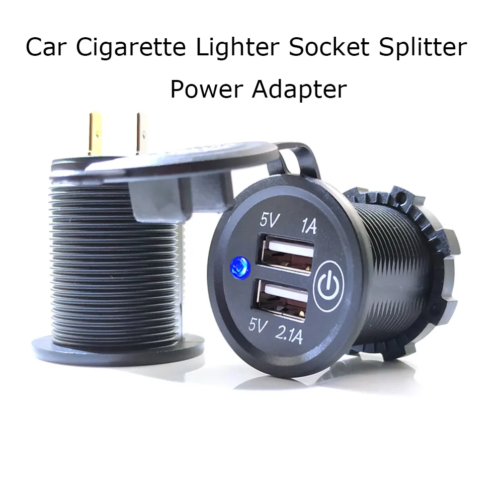 Зарядное устройство с двумя USB-портами для мотоциклов универсальный адаптер