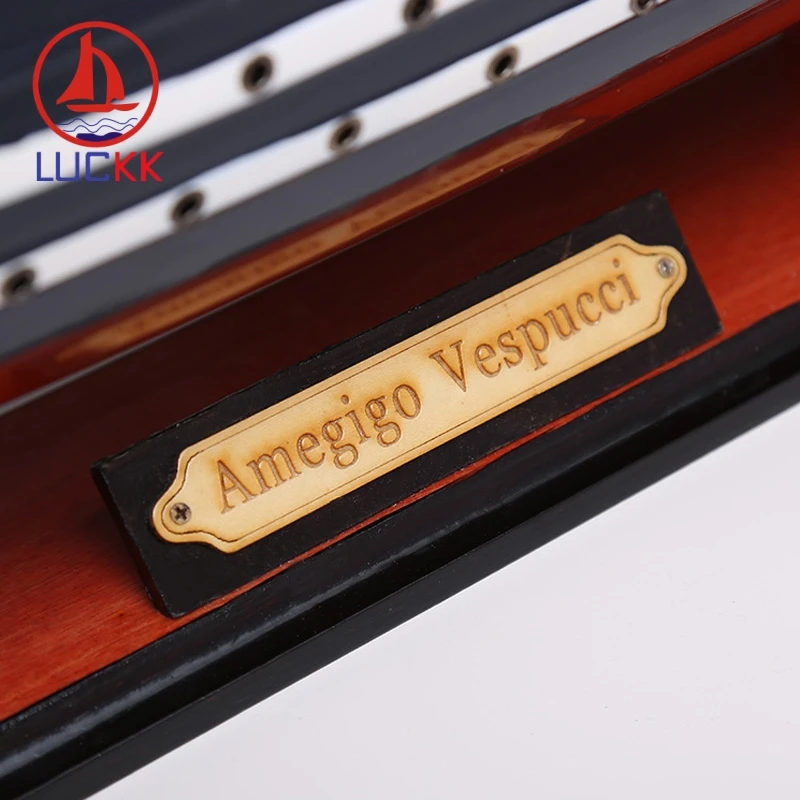 LUCKK 100 см AMERIGO VESPUCCI деревянная модель кораблей, украшение для дома и интерьера, дерево для сборки, классические игрушки, строительный подарок