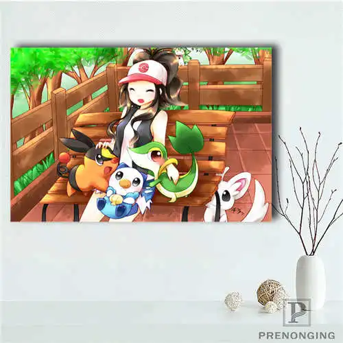 Пользовательские домашний декор Покемон (1) Холст плакат ткань стены печать