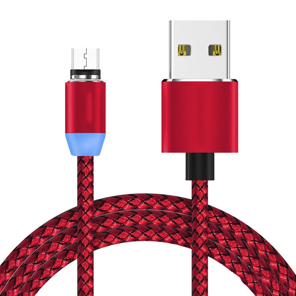 1 м Магнитный зарядный кабель Micro USB для Android магнитное зарядное устройство Type C