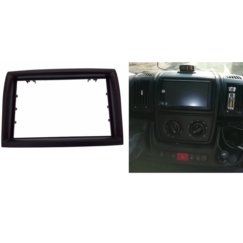 2 Din Fascia подходит для Peugeot Boxer Citroen Jumper Fiat Frame Ducato 2006 + Радио CD DVD Dash Mount Kit Fascia|Установки