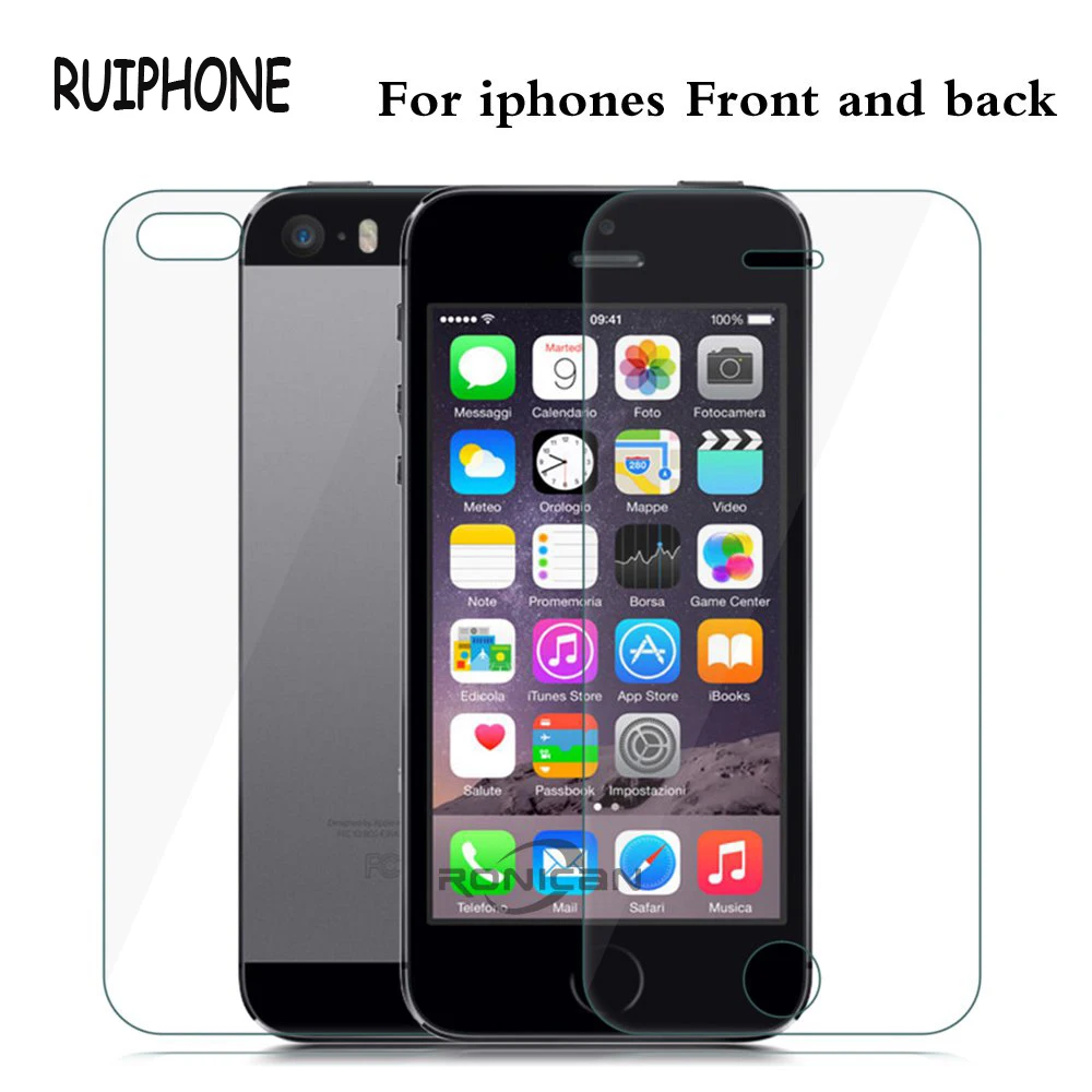 2 шт./лот закаленное стекло для iPhone 5 5S SE 4 4S 6 6s 7 8 Plus Защита экрана X|tempered glass|screen