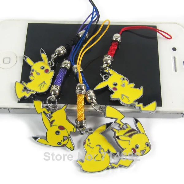 50 Sets(total 250pcs) Pokemon Phone Pikachu Straps &amp Kechains Free Shipping | Украшения и аксессуары