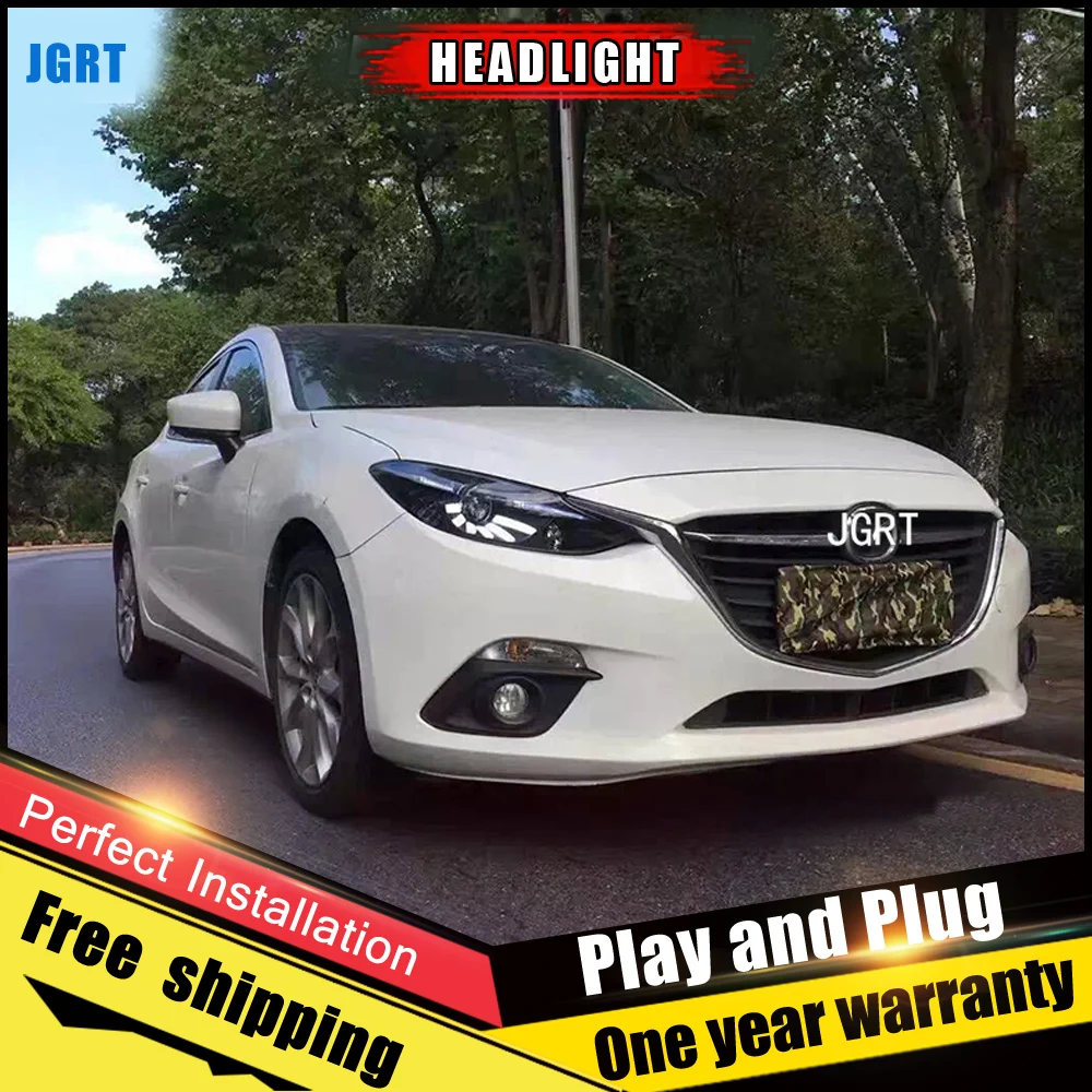Автомобильные стисветодиодный ные фары для Mazda 3/Axela 2014 2016 Axela передняя лампа