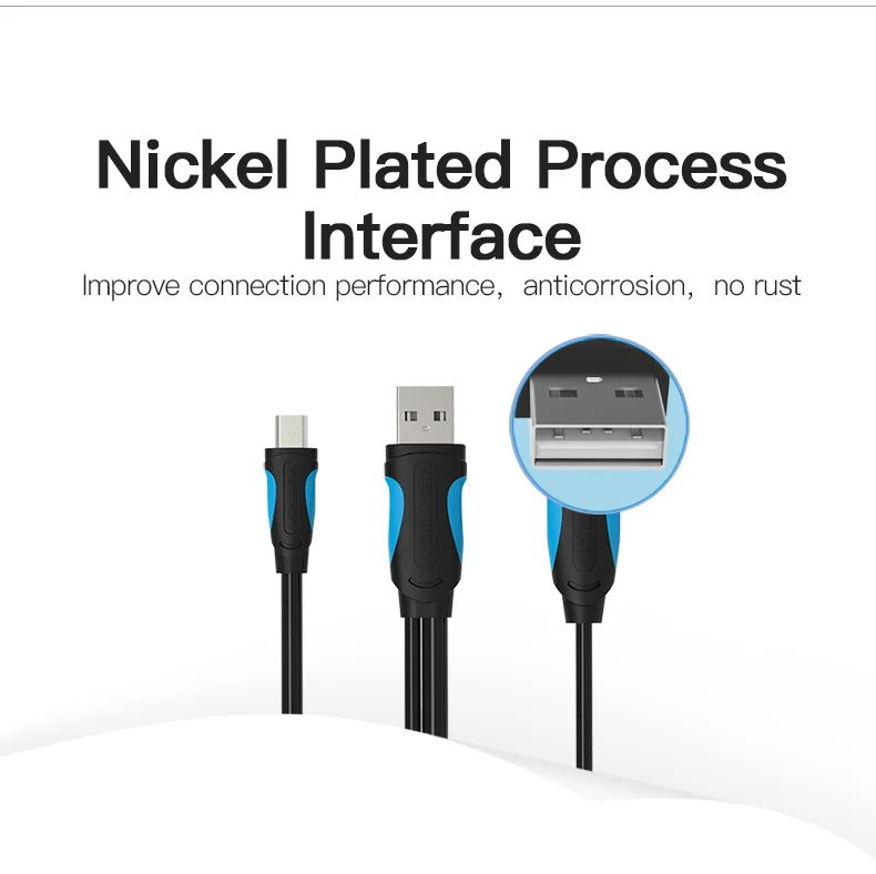 Vention Mini USB кабель для синхронизации данных USB 2,0 источник питания зарядное устройство и передача USB кабель для компьютера MP4 MP3 жесткий диск камера мини