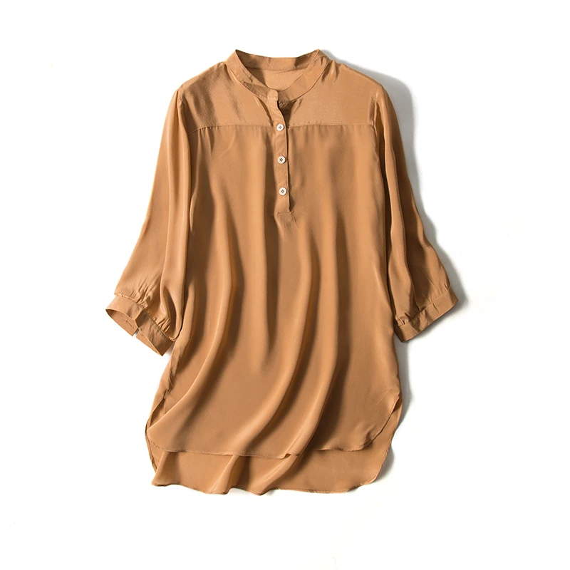 Блузка женская из 100% натурального шелка с рукавом 3/4 19 мм|silk blouse women|silk blouseblouse women |