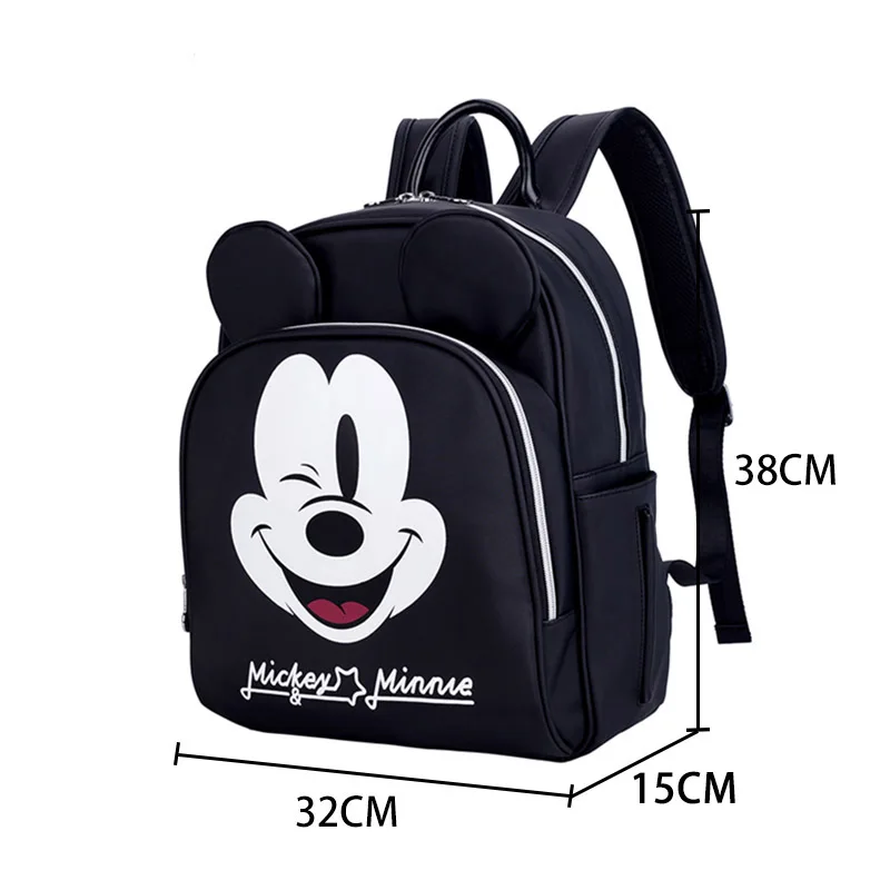 Disney Микки рюкзаки с ушами милые женские Микки Маус Мать Детские пеленки мешок водонепроницаемый рюкзак для кормления сумка для ухода за ребенком