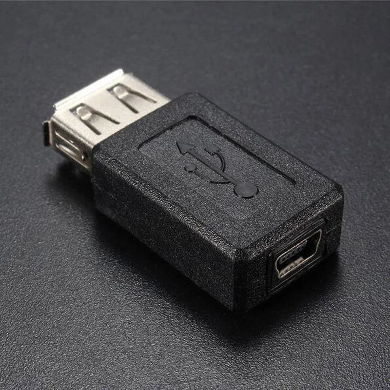 Высокая скорость USB 2 0 тип женщина к Mini 5pin Женский конвертер Разъем зарядное