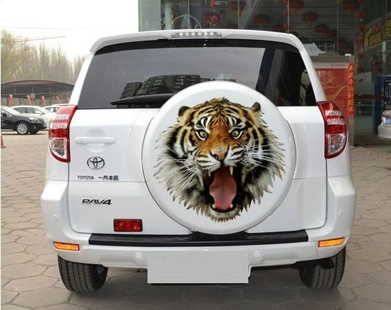 Универсальный крутой Тигр HD Автомобильный запасной стикер для шин головная