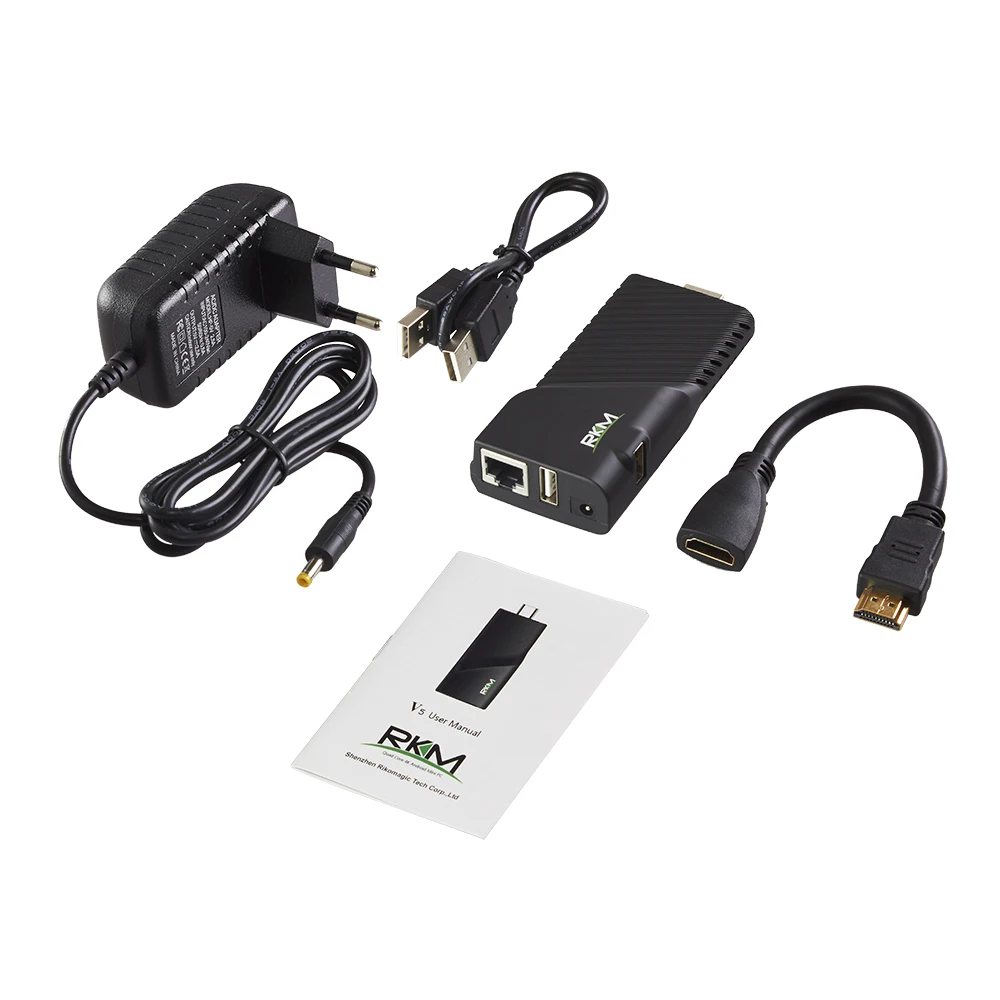 Оригинальный RKM V5 Android TV Box Rockchip RK3288 четырехъядерный Мини ПК 2G RAM 16G 4K H.265 цифровой