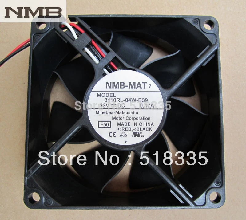 Для NMB 3110RL-04W-B39 8025 12В 00.17A двойной шар 8 см сервер инвертор Вентилятор охлаждения