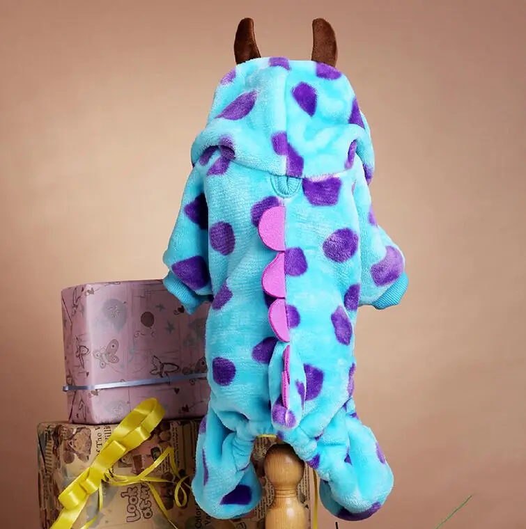 Хэллоуин для домашней собаки костюмы мягкий флисовый комбинезон кошки питомца