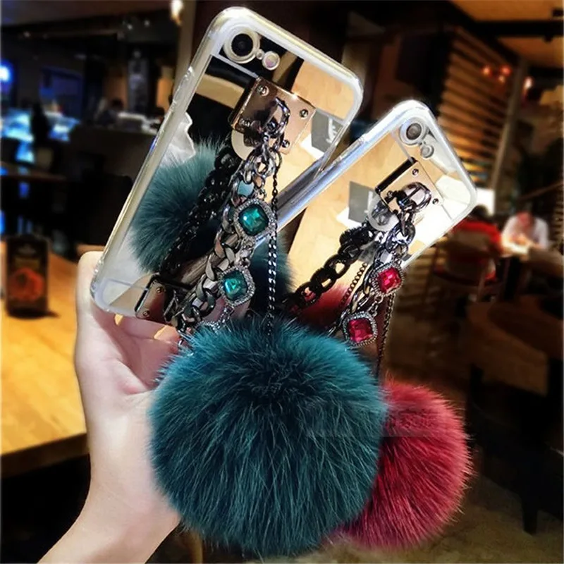 1 шт. пушистый шар жемчуг бриллианты горный хрусталь ручная цепочка браслет яркий