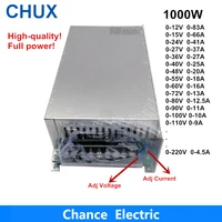 0 12v 15v 24v 36v 48v 55v 60v 72v 80v 90v 100v 110v adjustable 1000w switching power supply for led 1000w 110220v ac to dc smps