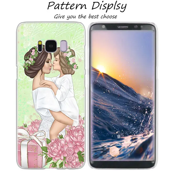 Модный прозрачный чехол MLLSE для мамы, девочки и мальчика, чехол для samsung Galaxy S10 Lite S9 S8 Plus S7 S6 Edge S5 S4 Mini - Цвет: 02