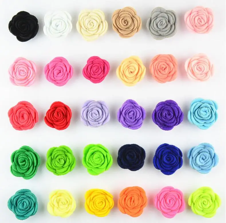 Новое поступление 1 5 дюйма 30 цветов фетровый цветок аксессуары для фотографий 120