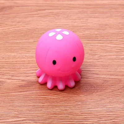 H Морские маленькие животные, сжимающие детские игрушки для воды, брызги воды, силиконовая кукла, детские игрушки для ванной, подарок для студента - Цвет: H