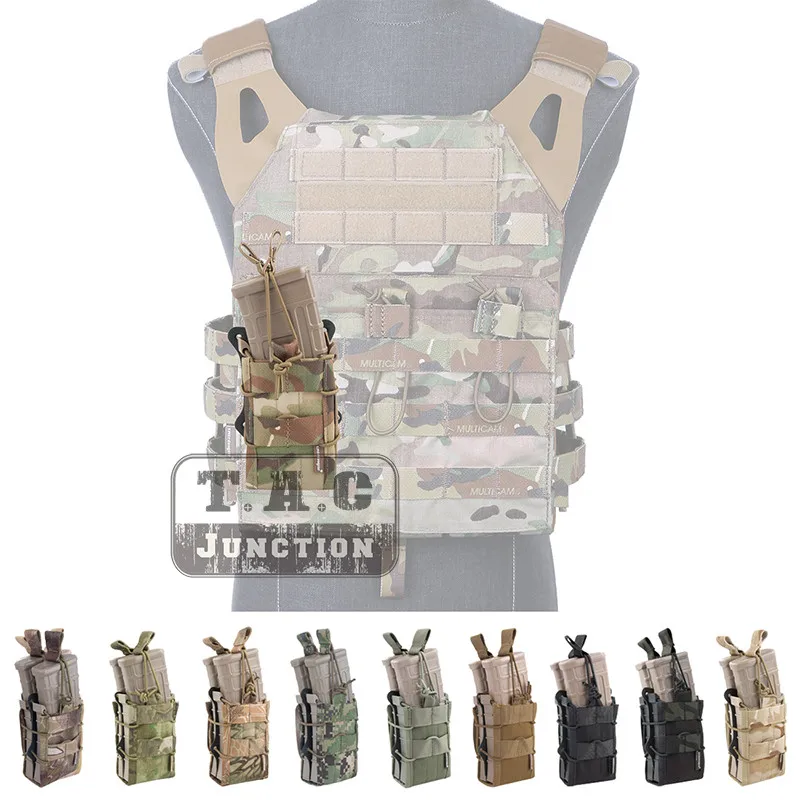 Emerson двойной винтовки модульный подсумок для 5,56 M4 M16 AR15 SR52 P-MAGS M1A1 G3 разгрузка emersongear магазинная сумка для обоймы Перевозчик