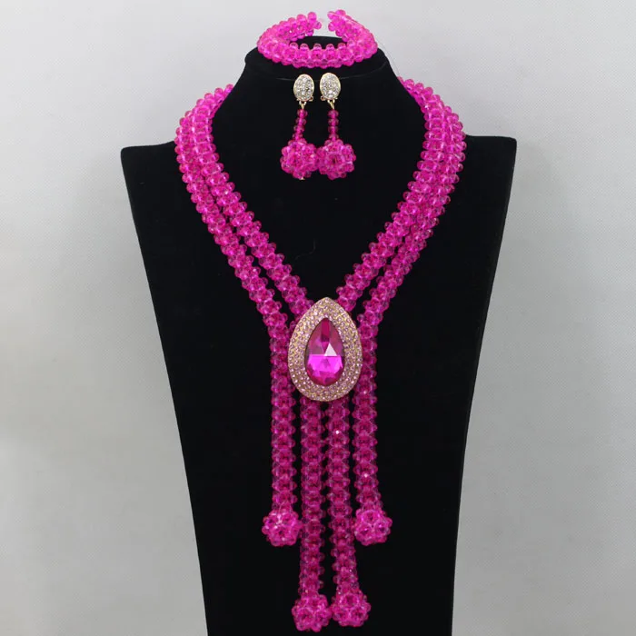 Green Crystal Beads Bridal Jewelry Sets African Costume Necklace Nigerian Wedding Set Free Shipping ABF405 | Украшения и