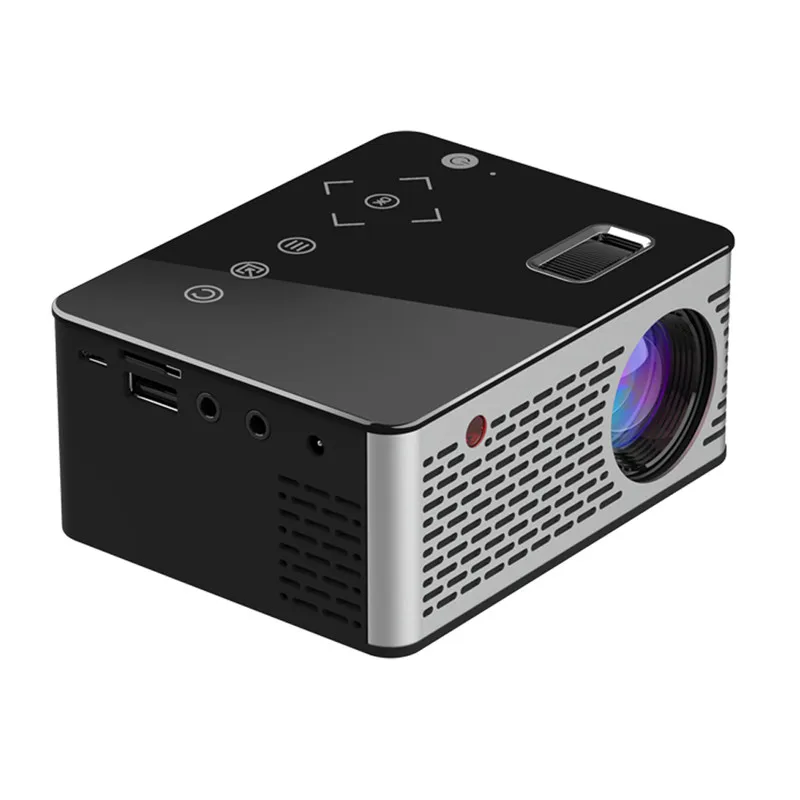 T200 светодиодный мини проектор HD Портативный HDMI USB AV Поддержка Мощность Bank зарядное устройство мини-проектор