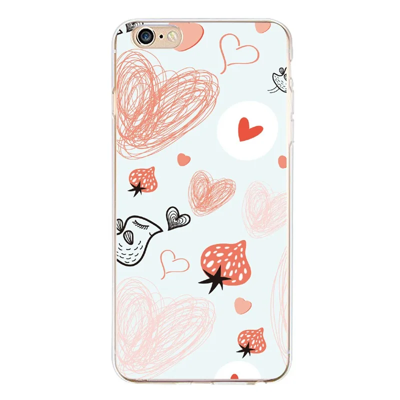 Cute Simple Luxury hand flower deer Soft Clear TPU Phone Case For iPhone 4/4s 5 5s 6 6plus 7 8plus x Free Shipping | Мобильные
