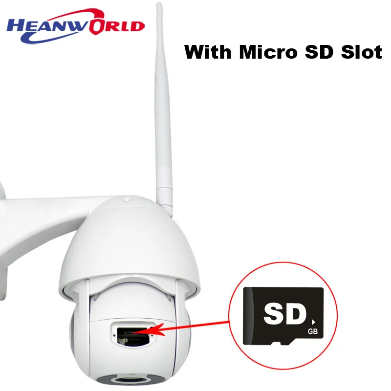 Heanworld WiFi камера PTZ 2MP наружная 1080P высокоскоростная купольная Беспроводная ip
