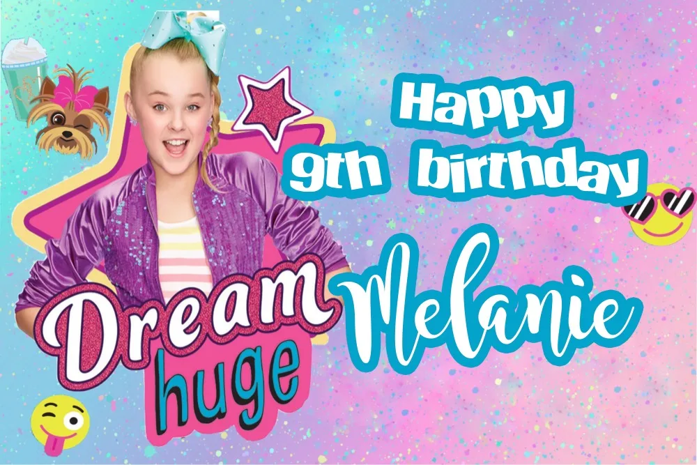 7x5ft Jojo Siwa день рождения фотографии фоны для новорожденных девочек фотостудия фон виниловый
