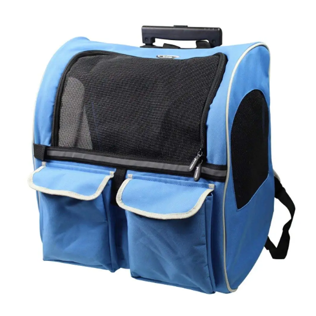 Pet Rolling Carrier Рюкзак роликовая собака колесо вокруг кошки багажная сумка для перевозки животных дорожная сумка-тоут авиакомпания одобрена