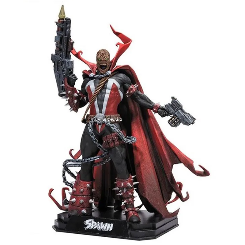 MacFarland Al Simmons 7 дюймов Spawn супергероя Джима даунина ПВХ фигурка Коллекционная модель игрушки в коробке W49