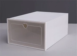 white Экологически чистая коробка для хранения Прозрачная домашняя коробка для хранения откидной ящик отделка мелких предметов шкафчики для хранения A11228 - Цвет: white