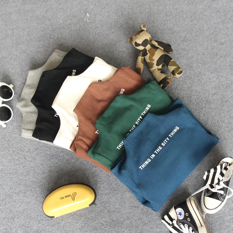 1 шт. детская зимняя футболка с длинным рукавом и флисовой подкладкой | Мать